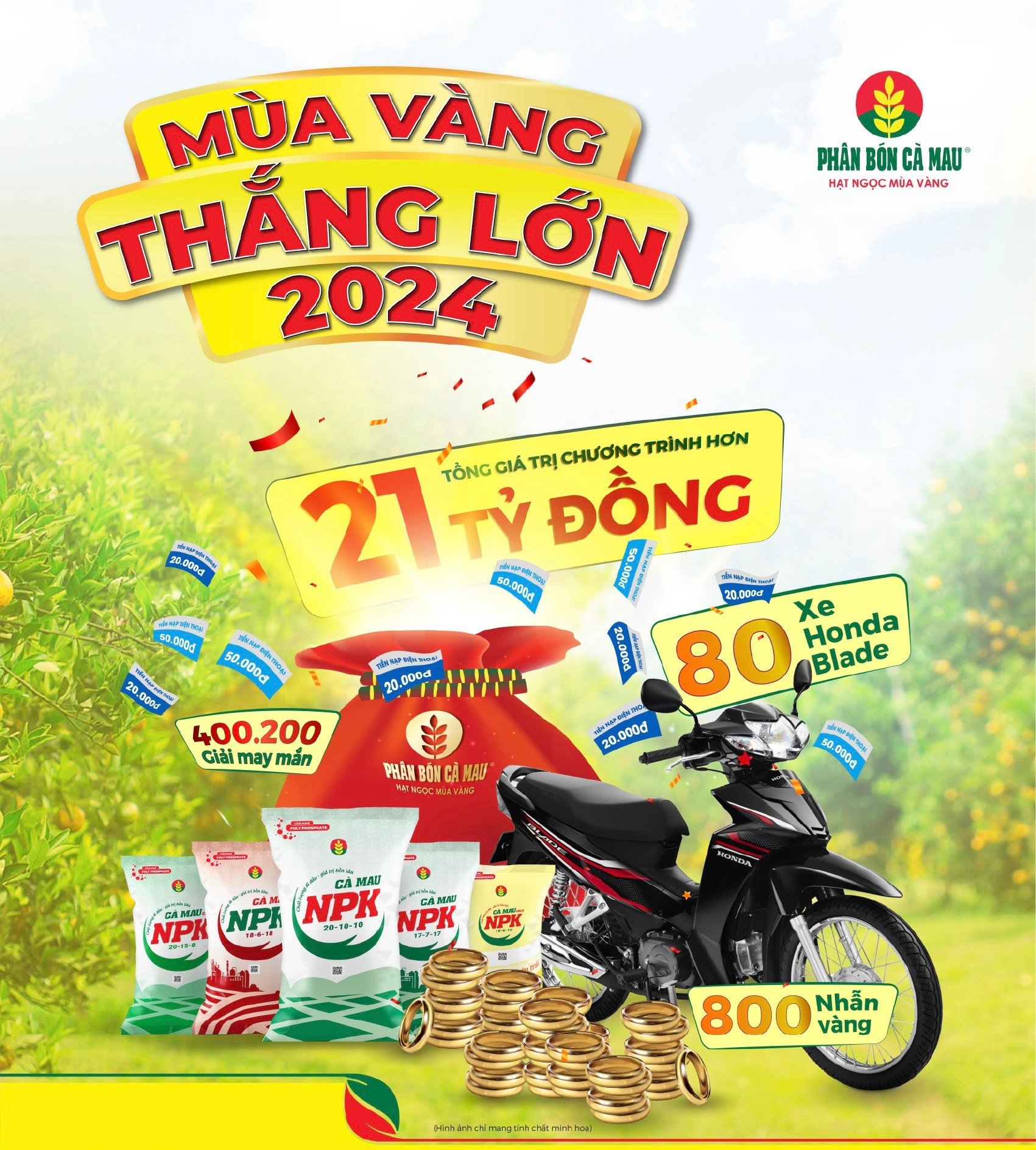 Đón Mùa Vàng Thắng Lớn 21 tỷ đồng cùng Phân bón Cà Mau- Ảnh 1.