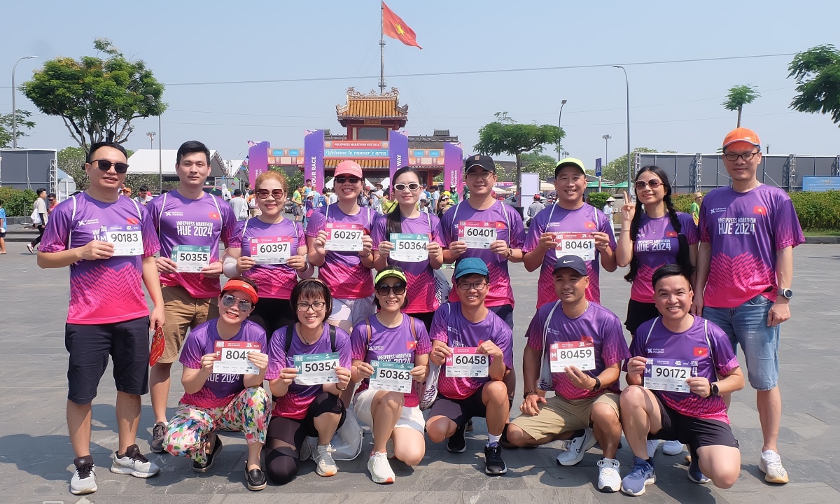 15 doanh nhân từ Hà Nội vào Huế đua marathon