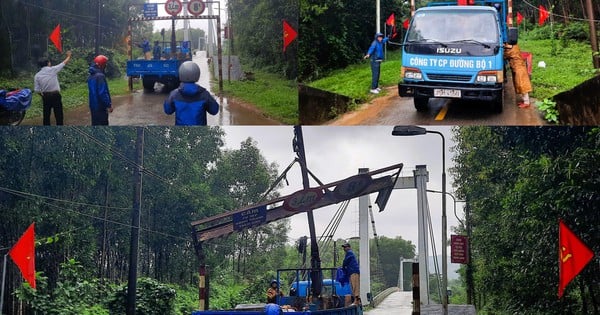 LKW und Busse dürfen die Brücke nicht überqueren.