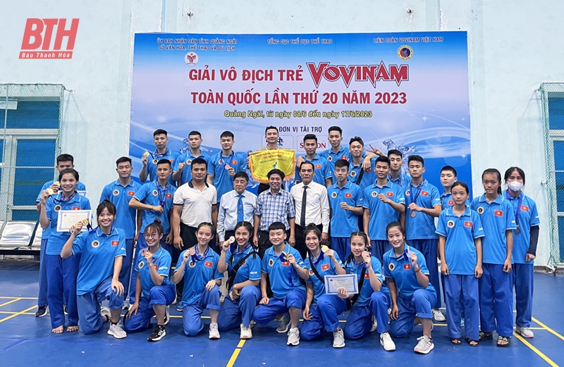 Thanh Hoa ocupó el tercer lugar en general en el Campeonato Nacional Juvenil Vovinam 2023