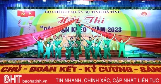 Sôi nổi Hội thi “Dân vận khéo” của lực lượng vũ trang Hà Tĩnh