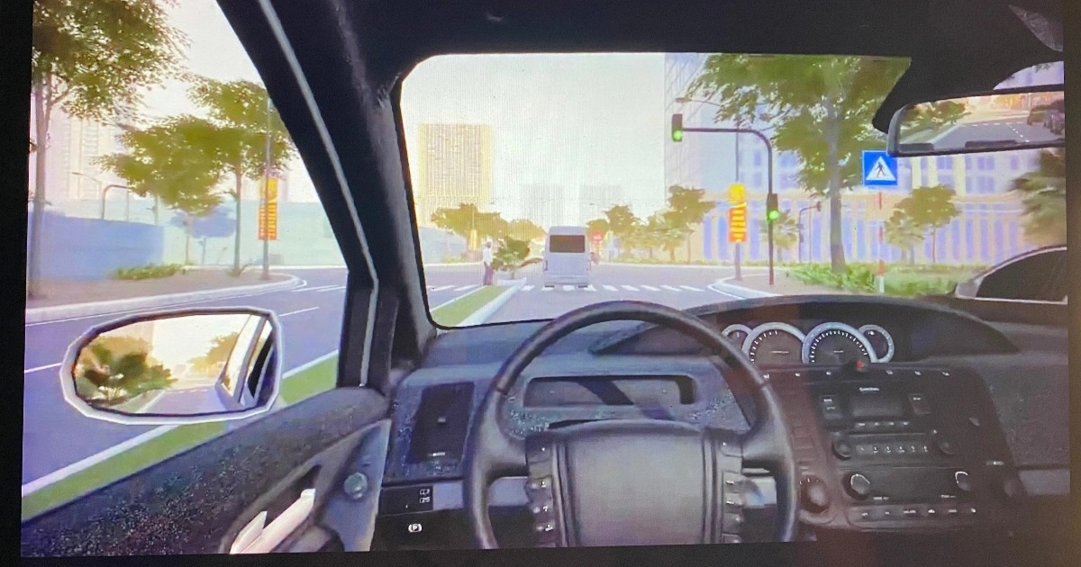 Driving test with new simulation software from February 1