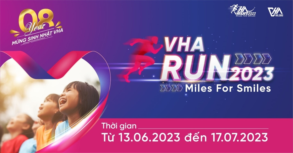 VHA Holding chính thức khởi động giải chạy VHARun2023 - Miles for Smiles