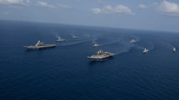 Mientras Occidente se centra en el Mar Rojo, India despliega una fuerza récord en una región oceánica