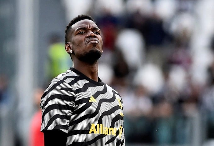 Pogba s'échauffe lors du match de Serie A contre Cremonense le 14 mai 2023, peu de temps après s'être remis d'une blessure. Photo : Reuters