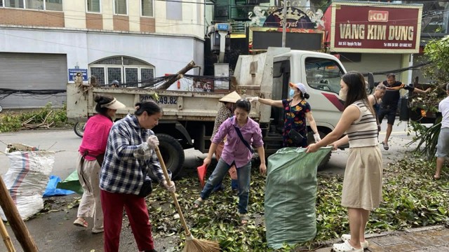 triển khai phong trào thi đua sáng, xanh, sạch, đẹp