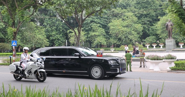 Details of the special vehicles escorting Russian President Putin during his visit to Vietnam