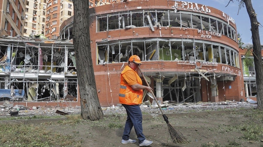 (06.14) Ukraine cho biết Nga vừa tấn công tên lửa vào Odessa. (Nguồn: AP)