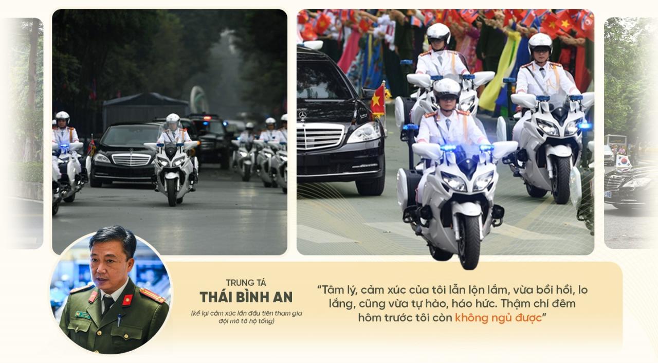 バイク護衛隊 - 国際代表団を守る鉄の盾 - 5 Đội mô tô hộ tống - Lá chắn thép bảo vệ các đoàn khách quốc tế - 5