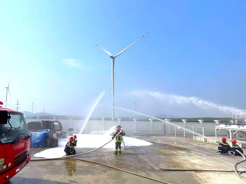 ฝึกซ้อมดับเพลิงและกู้ภัย ณ สถานีหม้อแปลงไฟฟ้า Cuu An 110KV ภาพที่ 1