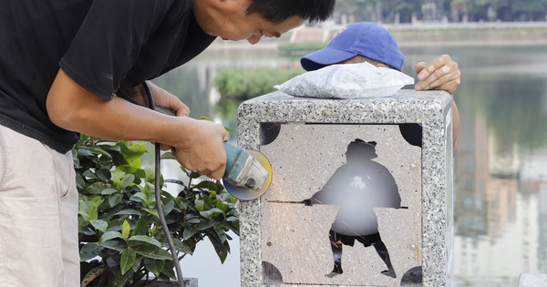 Neues Aussehen der Fußgängerzone von Hanoi mit dem geschnitzten Lichtsystem „Giang Vo Duong“