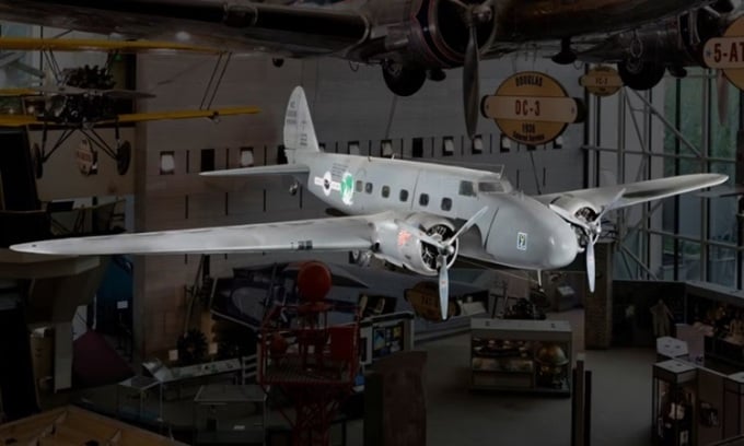 Modelo Boeing 247 en el Museo Nacional del Aire y del Espacio. Foto: Simple Flying