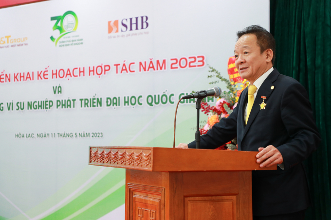 Businessman Do Quang Hien at the event. Photo: T&T Group