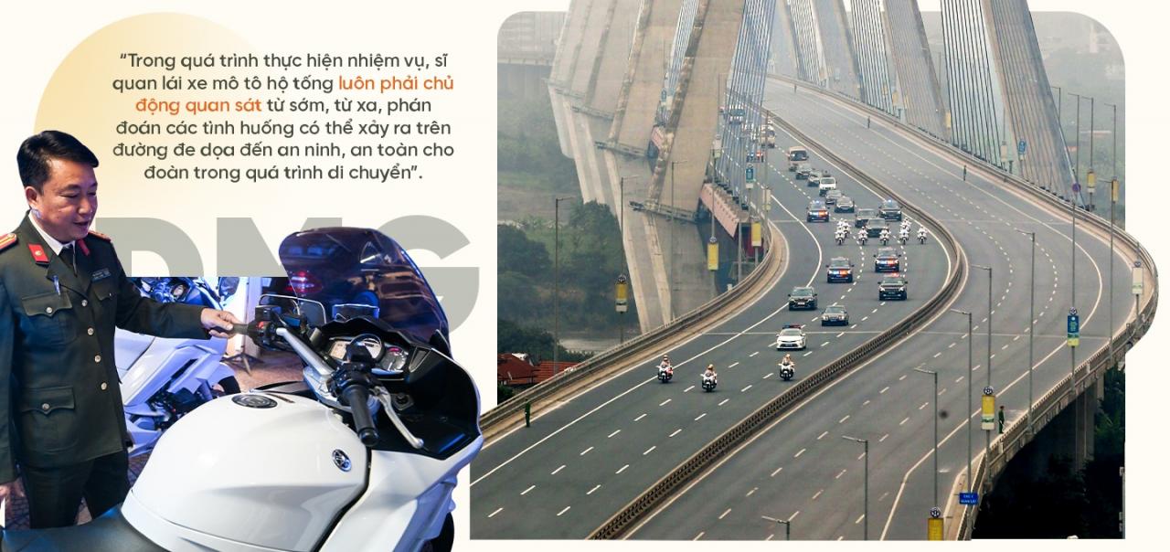 バイク護衛隊 - 国際代表団を守る鉄の盾 - 3 Đội mô tô hộ tống - Lá chắn thép bảo vệ các đoàn khách quốc tế - 3