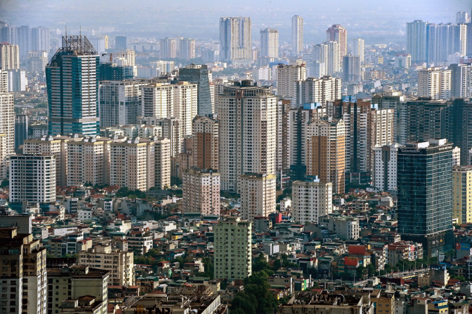 Un coin de la ville de Hanoi vu d'en haut. Photo : Giang Huy