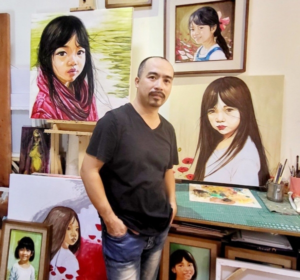 Charity painting exhibition "EYES" by artist Nguyen Anh Vu