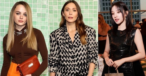 'Witch' Elizabeth Olsen and female stars show off their beauty at Tory Burch's show