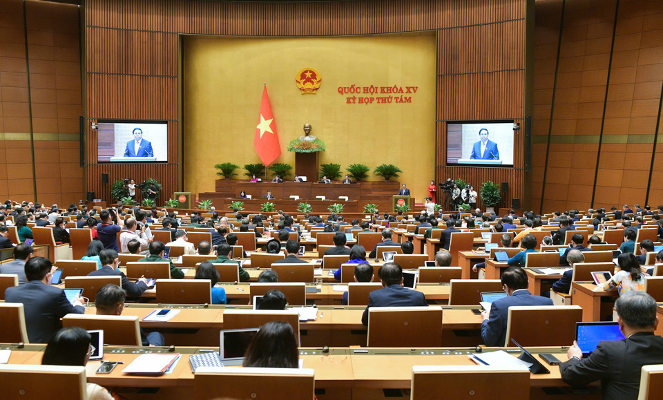 Vue de la 8e session, 15e Assemblée nationale. Photo: Quochoi.vn