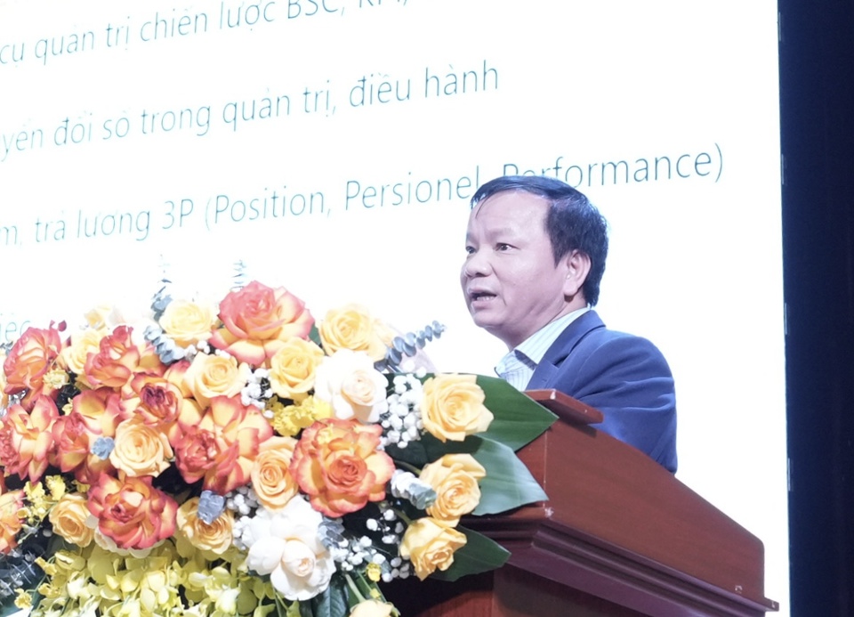 Prof. Dr. Vu Van Yem – Leiter des Organisationskomitees der Hanoi University of Science and Technology hielt eine Rede auf dem Seminar