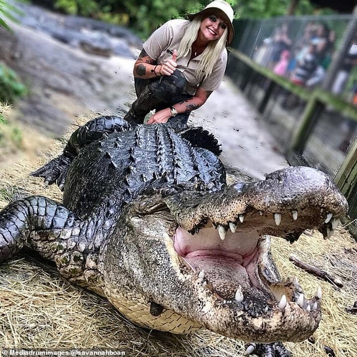 L'amour de Savannah Boan pour les alligators américains. (Photo : @Savannah Boan/Facebook)