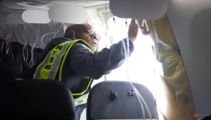 Piece of Alaska Airlines plane's broken door found