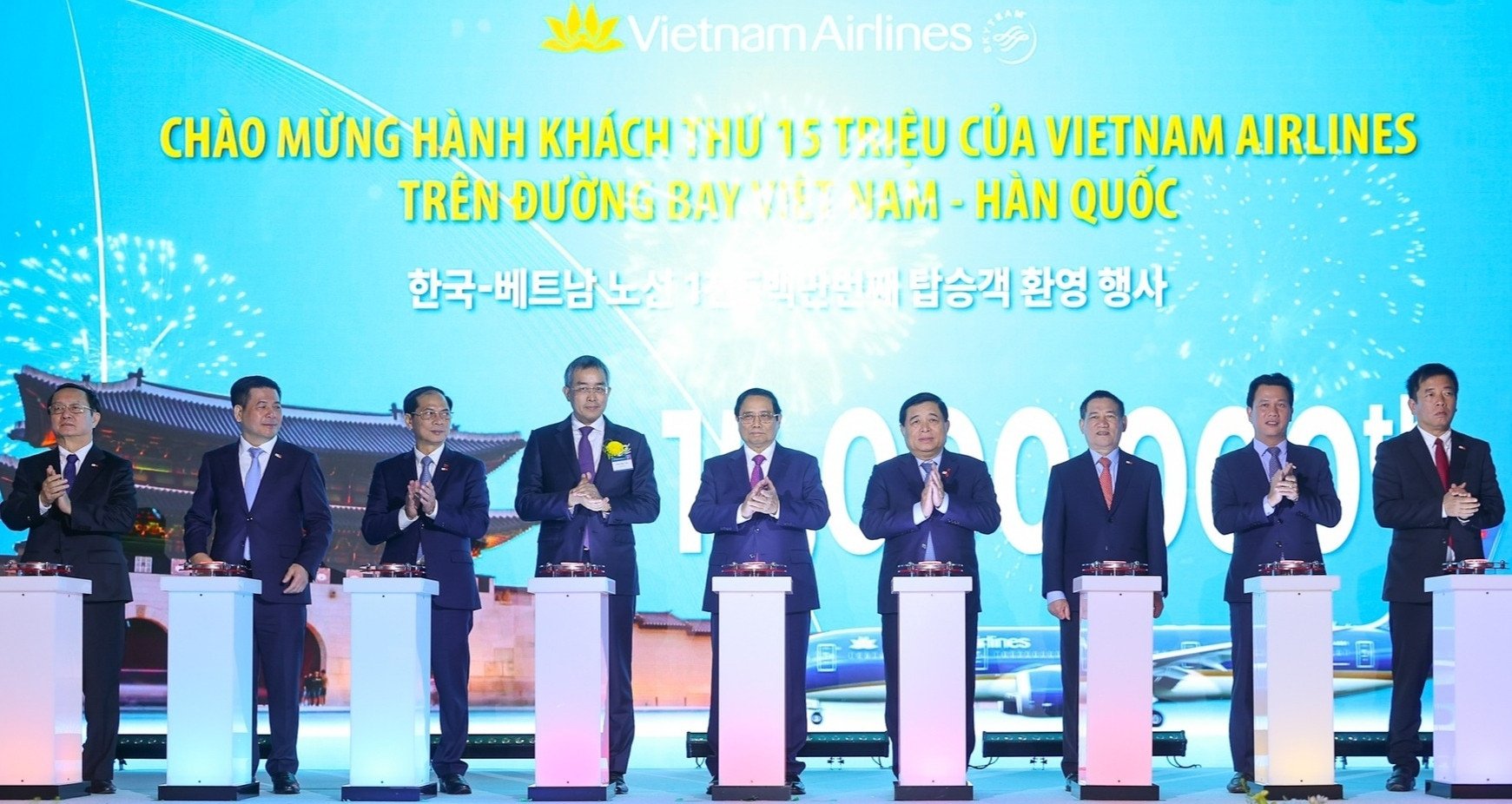 30 năm đường bay Việt Nam-Hàn Quốc: Vietnam Airlines đón hành khách thứ 15 triệu