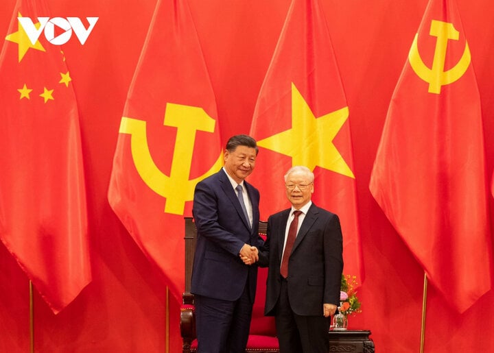 General Secretary Nguyen Phu Trong and General Secretary and President of China Xi Jinping.