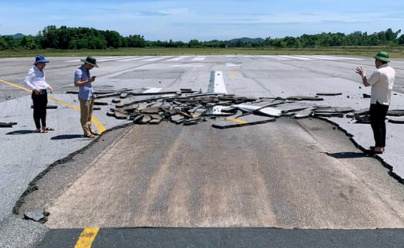 Flughafen Vinh wegen gerissener Landebahn für 24 Stunden geschlossen