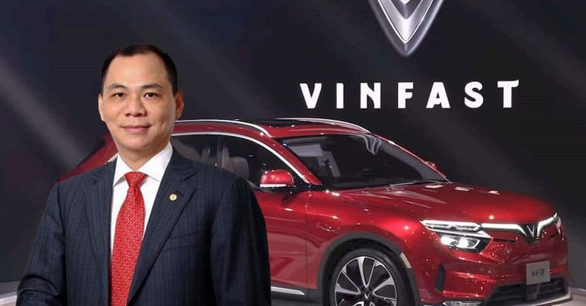 VinFast down to 38 billion USD, still above Chinese electric car company