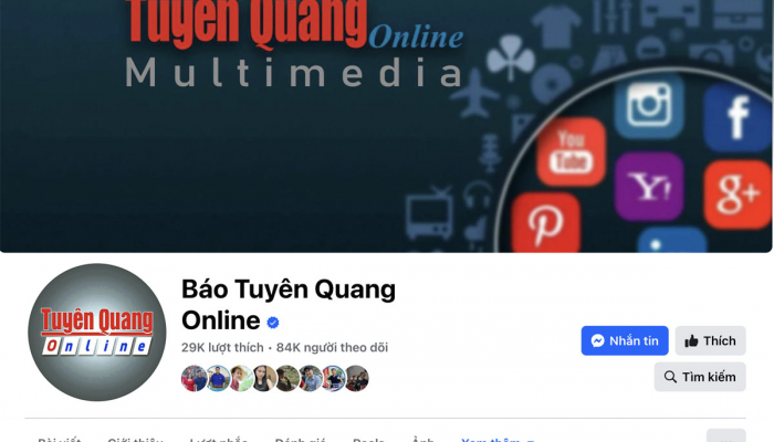 Fanpage Báo Tuyên Quang Online đạt mốc 84.000 người theo dõi