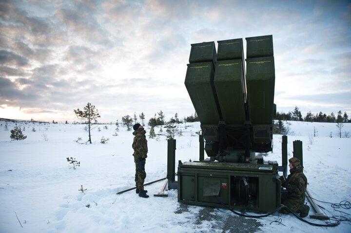 Système de missiles sol-air avancé NASAMS. (Photo : Spoutnik)