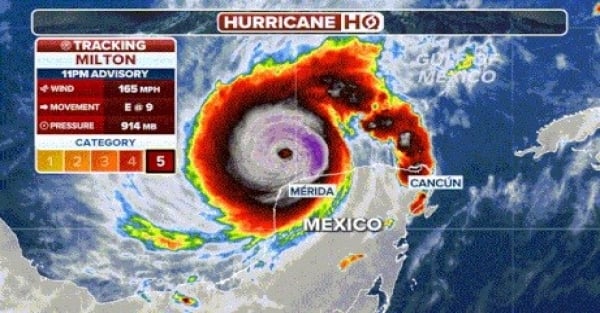 Hurricane Milton "upgraded" to the strongest "monster" on the planet in 2024, Mayor of a city warns people "if you don't leave, you will die!"