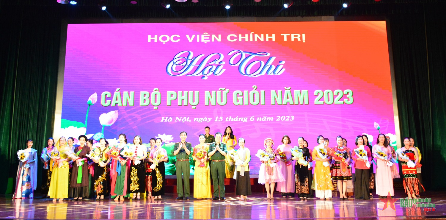 Học viện Chính trị: Hội thi cán bộ hội phụ nữ giỏi năm 2023 thành công tốt đẹp