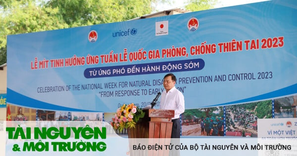 Mít tinh hưởng ứng Tuần lễ Quốc gia Phòng, chống thiên tai năm 2023