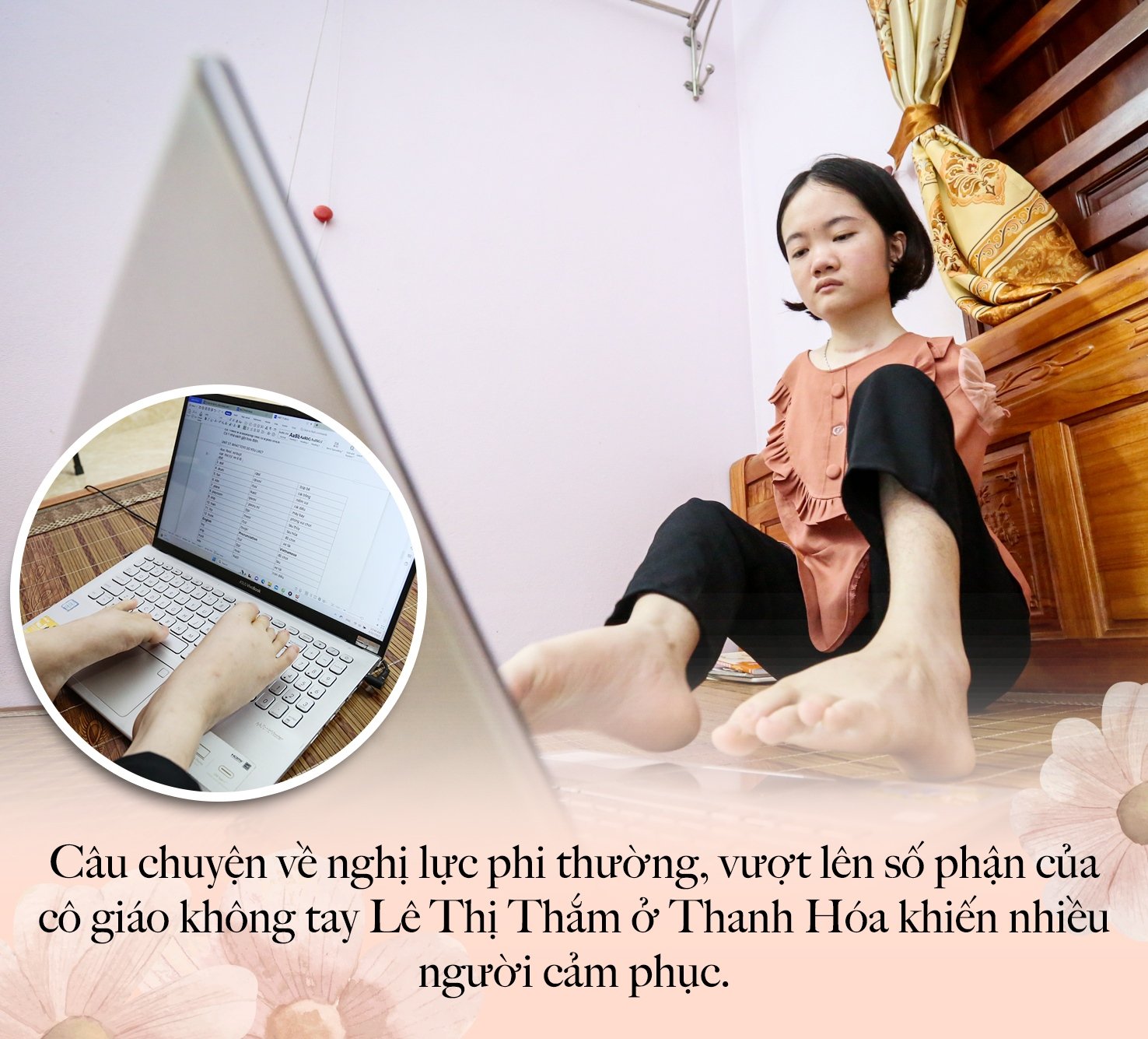 Nghị lực phi thường của cô giáo không tay ở Thanh Hóa - 3