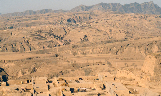 Loess landscape in Shaanxi province, China. Photo: Wikimedia