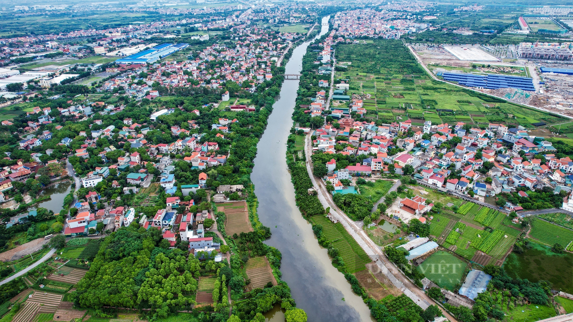 Nước sông Bắc Hưng Hải đen kịt- Ảnh 1.