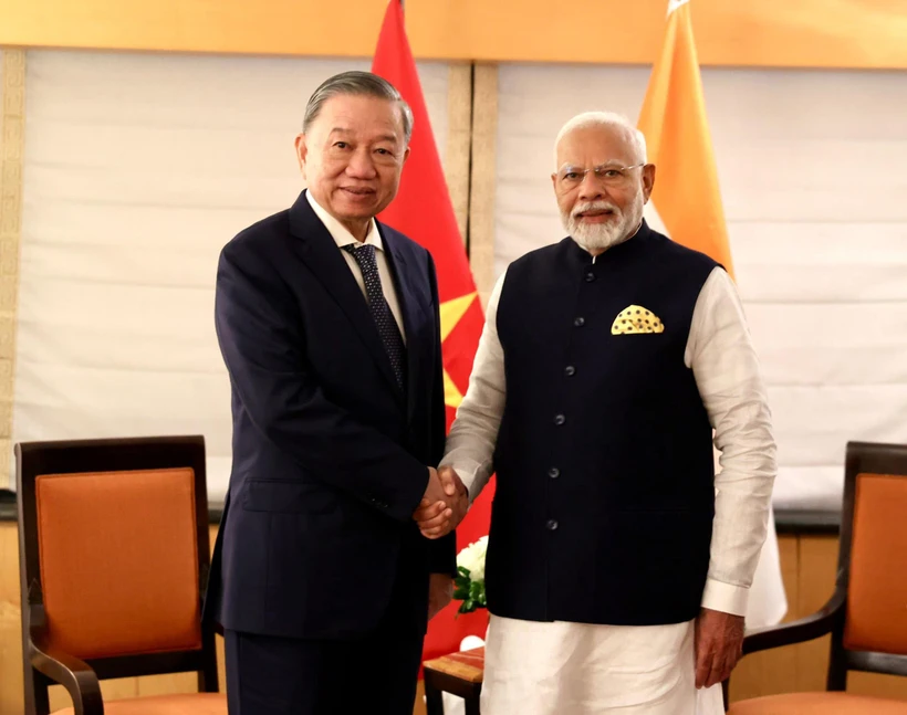 Tổng Bí thư, Chủ tịch nước Tô Lâm tiếp Thủ tướng Ấn Độ Narendra Modi