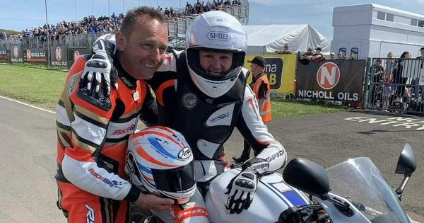 Paralyzed woman fulfills dream of racing superbikes