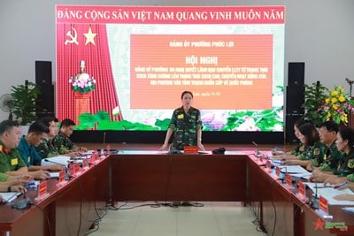 Phường Phúc Lợi (Long Biên) tổ chức diễn tập chiến đấu trong khu vực phòng thủ năm 2023