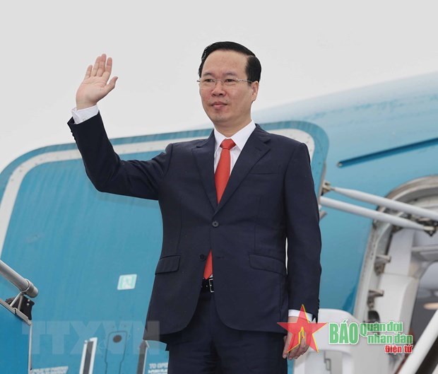President Vo Van Thuong leaves for British King's coronation
