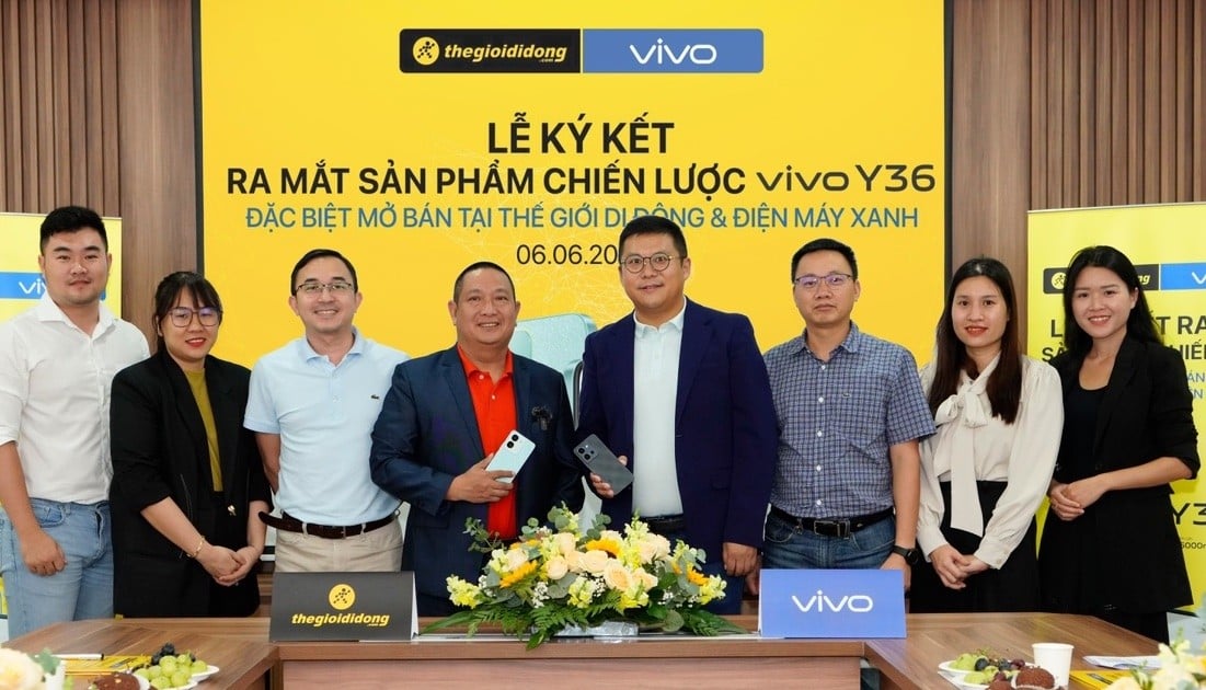 Thế Giới Di Động ký kết hợp tác cùng vivo, mở bán vivo Y36