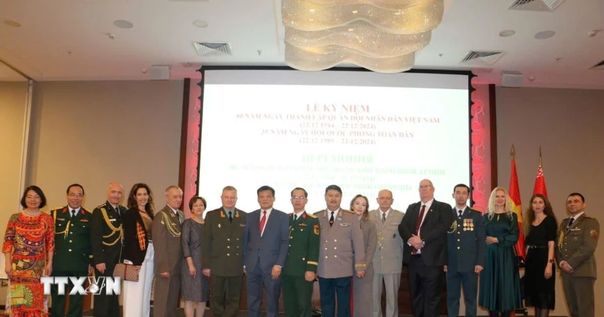 80º aniversario de la fundación del Ejército Popular de Vietnam en Bielorrusia