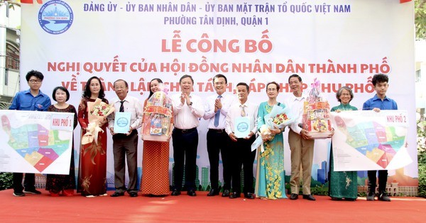 Phường Tân Định, quận 1 có 14 khu phố mới