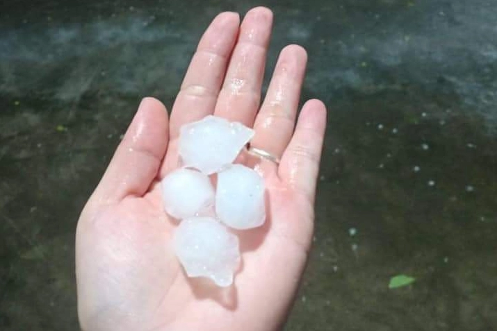 Mưa lớn khiến cây cổ thụ đổ đè trúng 2 xe sang trên phố ở Hà Nội- Ảnh 4.