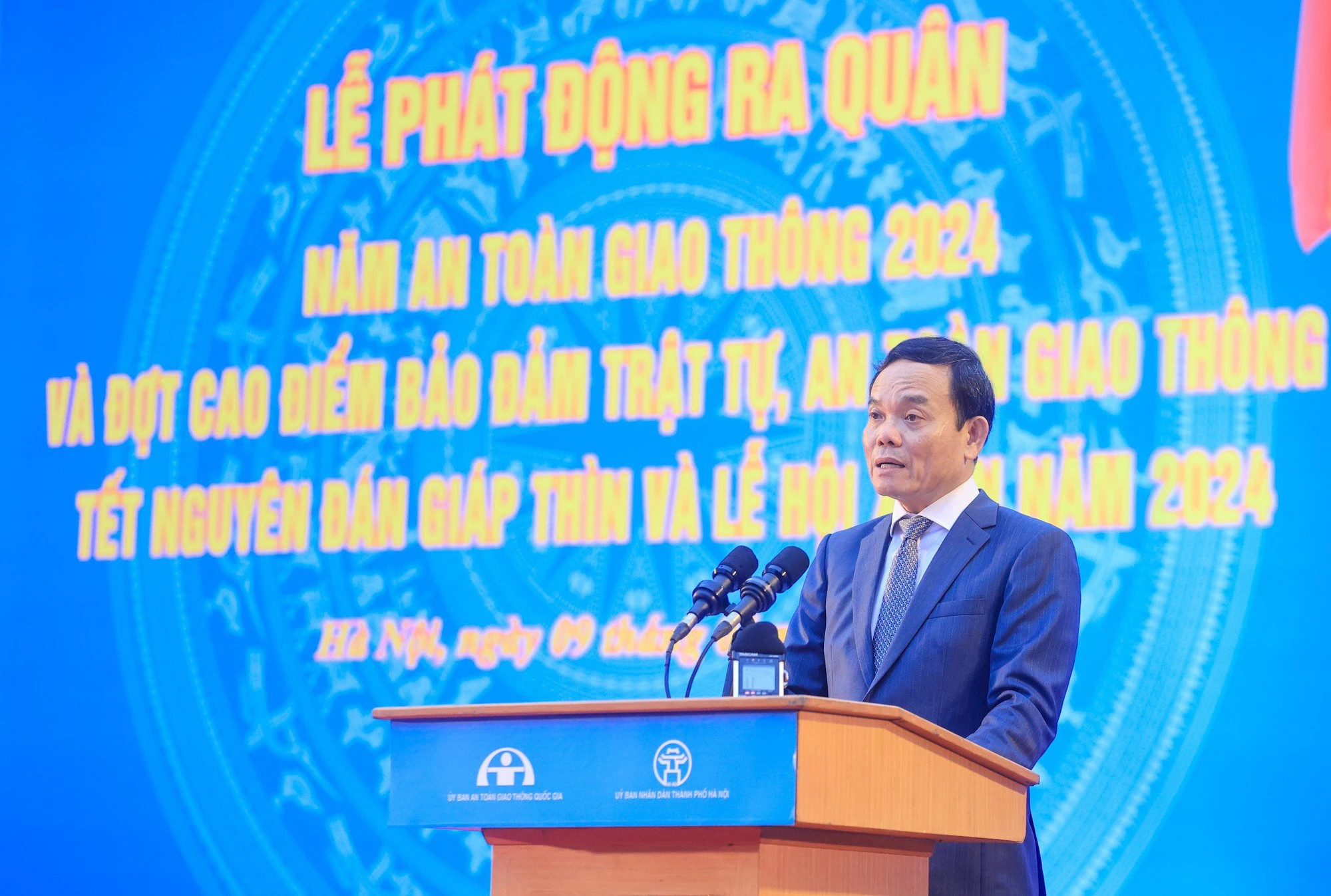 행사 - 쩐 루 꽝 부총리, 2024년 교통 안전 연도 시작