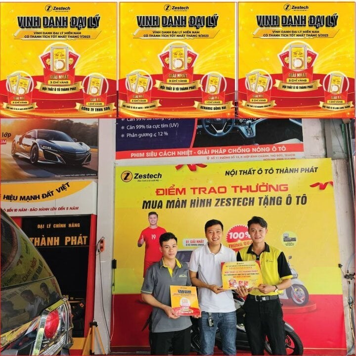 Thành Phát Auto 3 lần đạt giải vinh danh đại lý tháng.