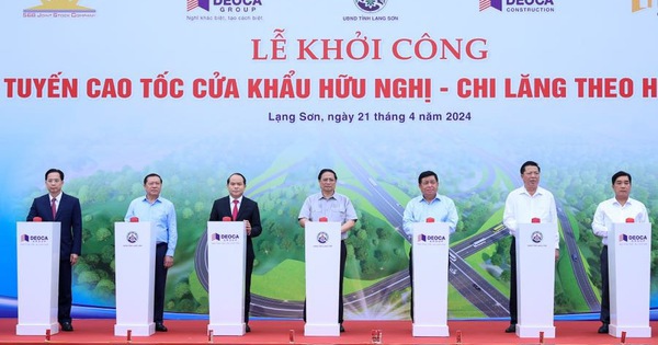 Thủ tướng phát lệnh khởi công tuyến cao tốc cửa khẩu Hữu Nghị