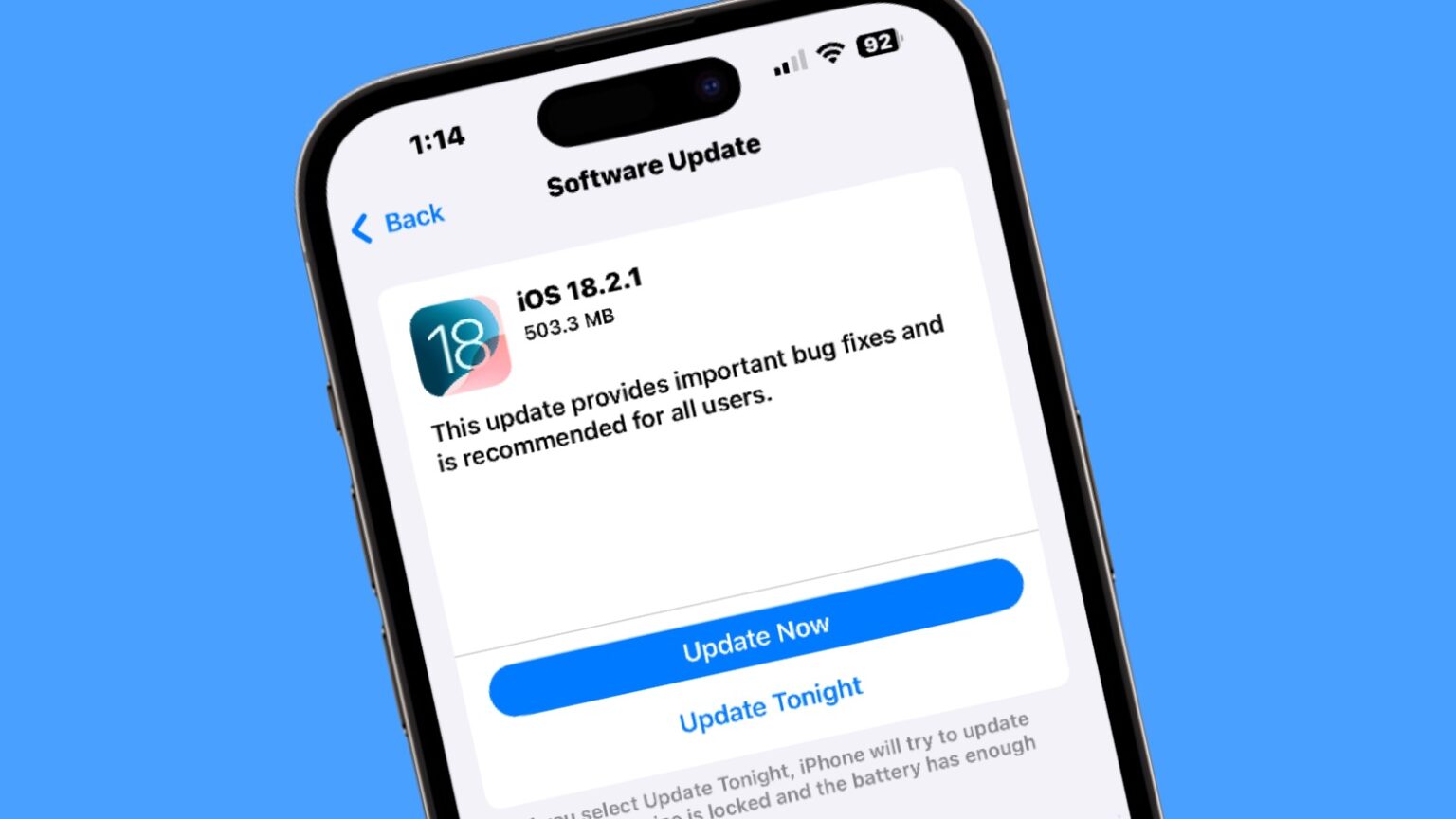 iOS 18.2.1 chính thức phát hành- Ảnh 1.