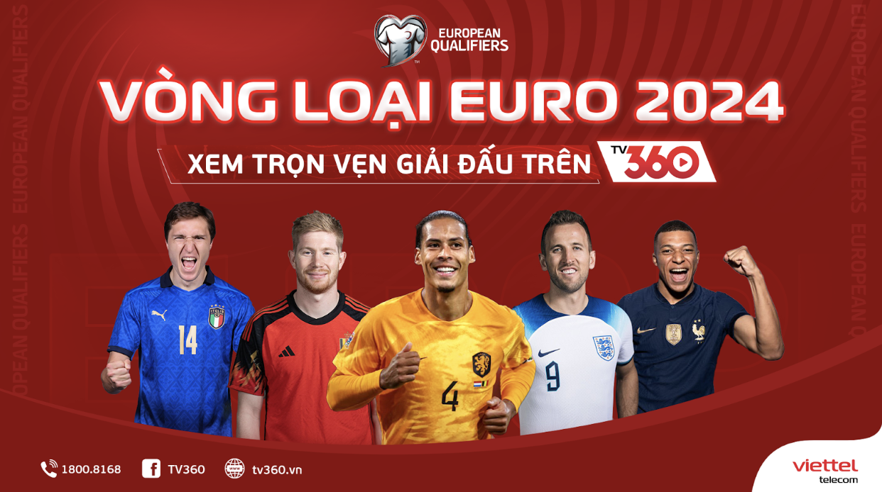 Khán giả theo dõi Harry Kane, Mbappe thi đấu vòng loại EURO 2024 trên kênh nào? - Ảnh 1.